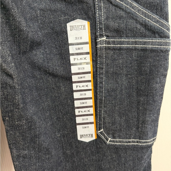 Duluth Trading Co Men's Deep Indigo Straight Jeans - Picture 3 of 4